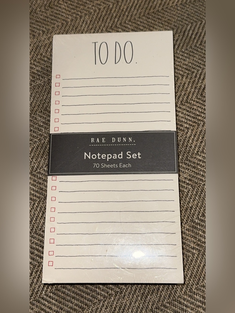NWT RAE DUNN NOTEPAD SET OF 2 TO DO/LIST